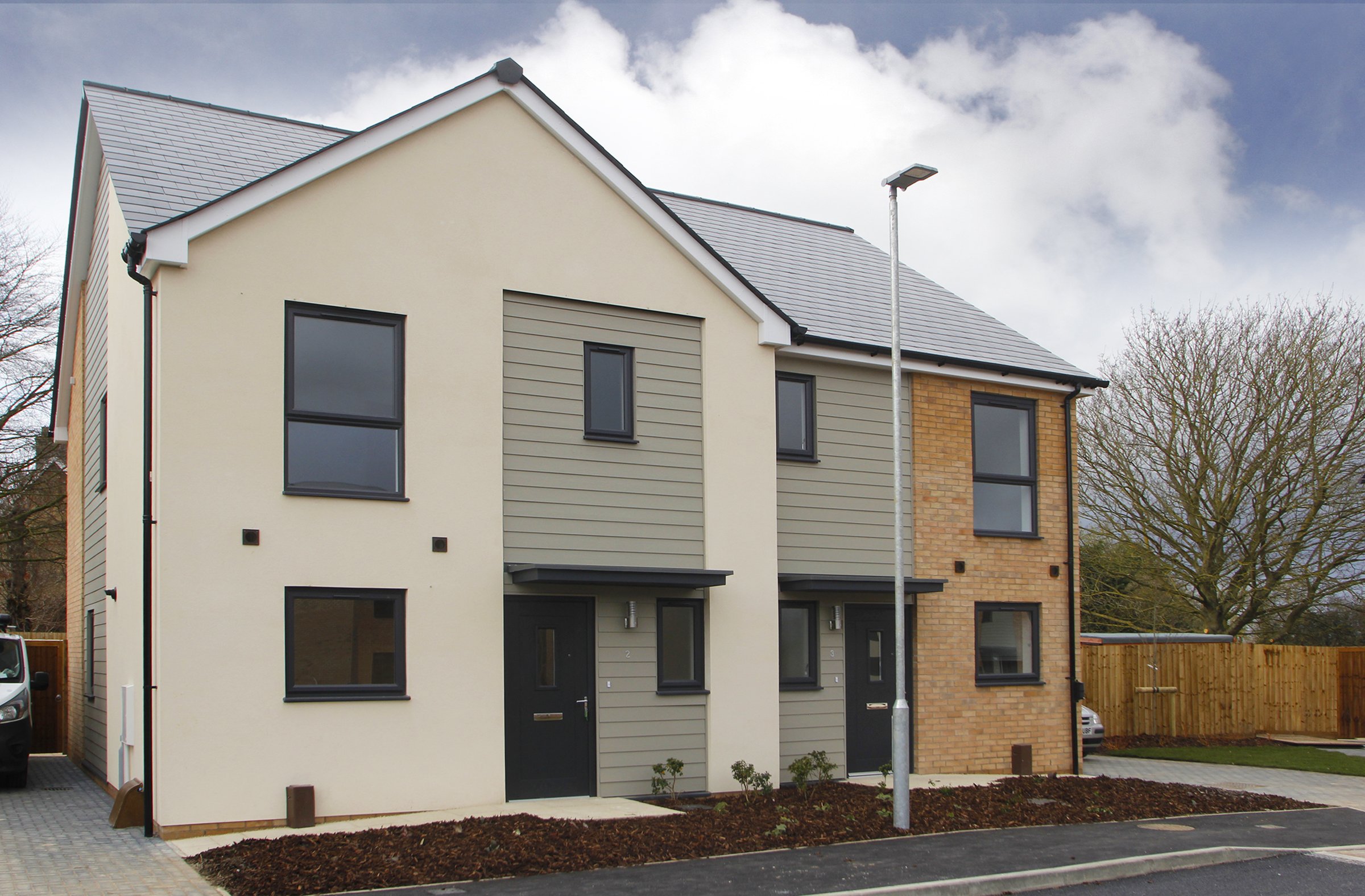 Detached homes at the Needingworth development