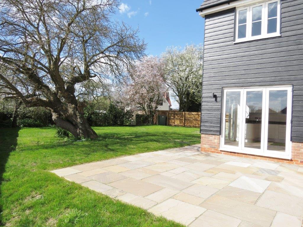 Rear garden and patio at Edward Marks Drive