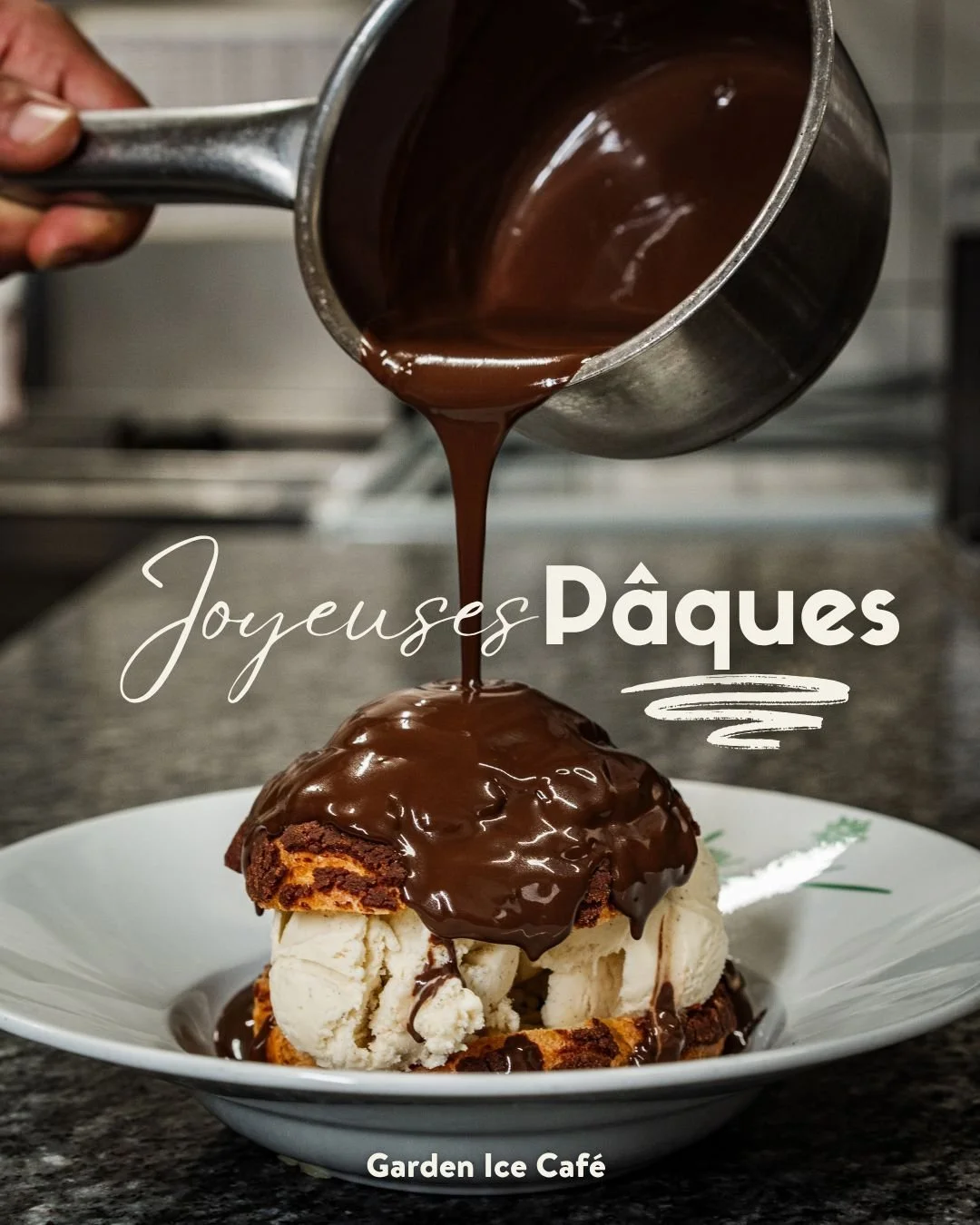 P&acirc;ques sans un GROS profiterole, c'est pas vraiment P&acirc;ques 🐰 Venez craquer pour notre version XXL 🤩

Garden Ice Caf&eacute; 🌞 
Le bonheur &agrave; toute heure 
Brive, P&eacute;rigueux, Orl&eacute;ans, Charleville

#gardenicecafe #brass