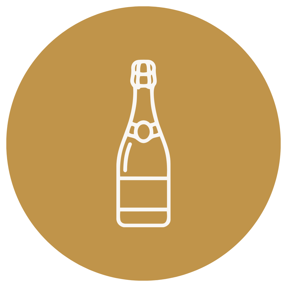 Icône d'une bouteille de champagne 