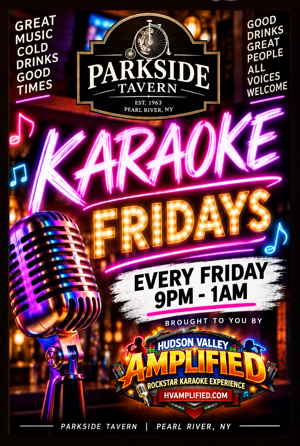 🎤🔥 FRIDAY NIGHT ROCKSTAR KARAOKE IS TAKING OVER PARKSIDE TAVERN! 🔥🎤 