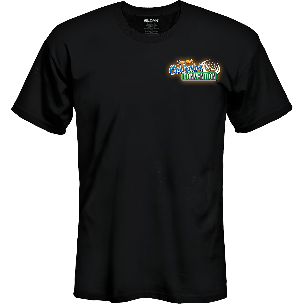 Black "Summer Collector Convention" Graphic Logo Tee