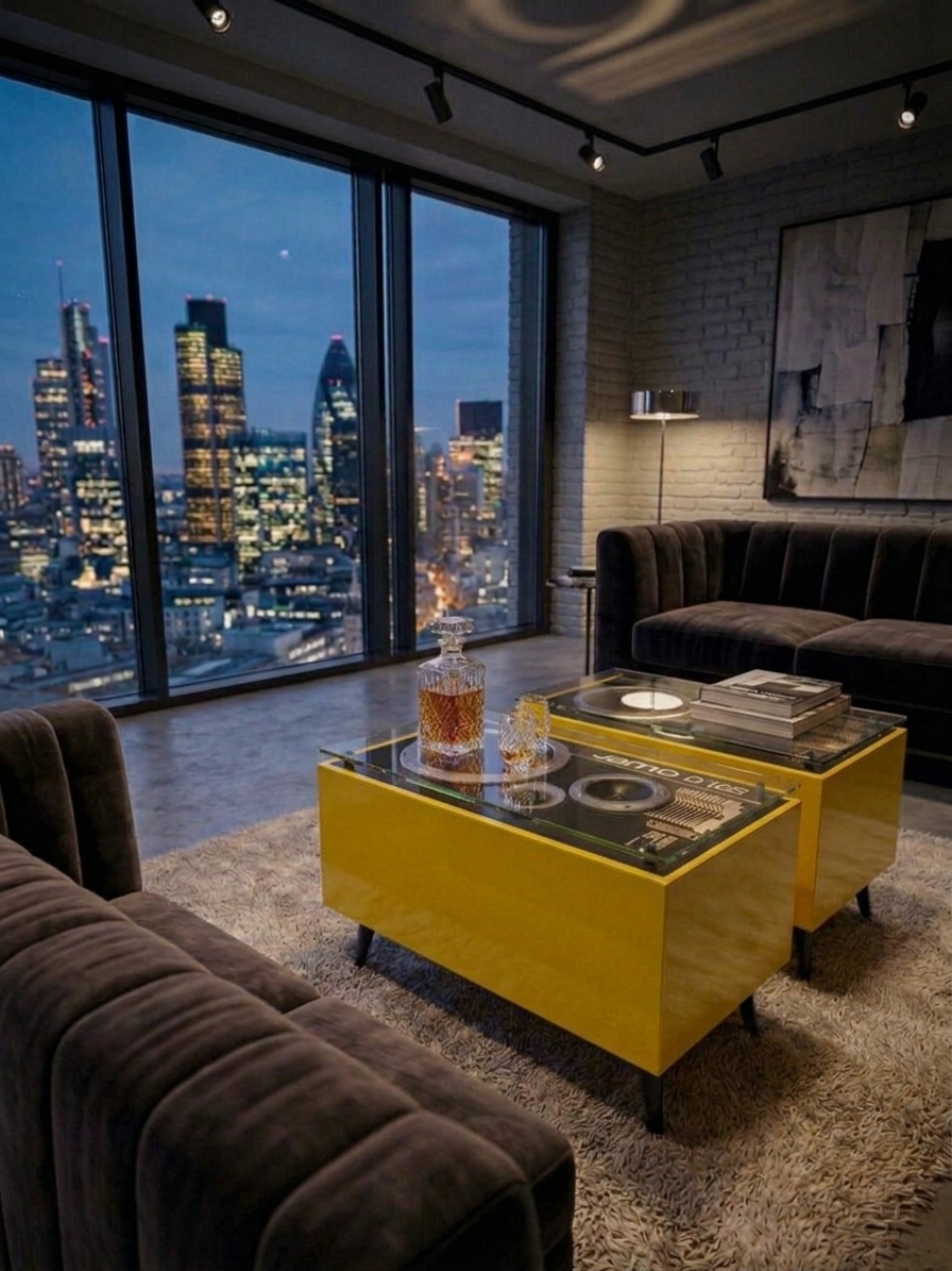 D165 Console Table – Bass Yellow