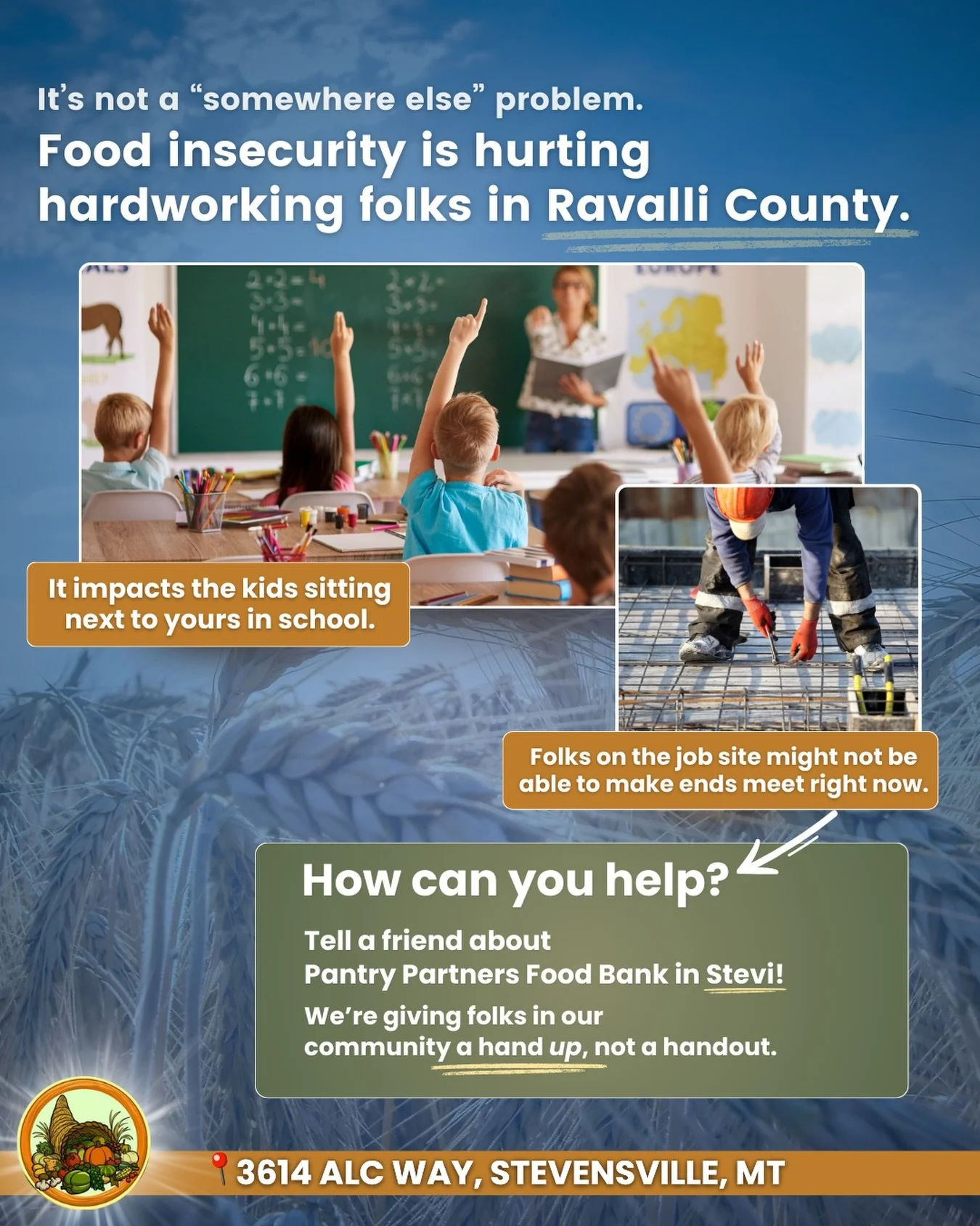 We know our neighbors well, but sometimes it&rsquo;s the coworkers and the classmates we don&rsquo;t expect who are carrying the heaviest load.

Needing help right now doesn&rsquo;t mean someone isn&rsquo;t working hard.

It doesn&rsquo;t mean they&r