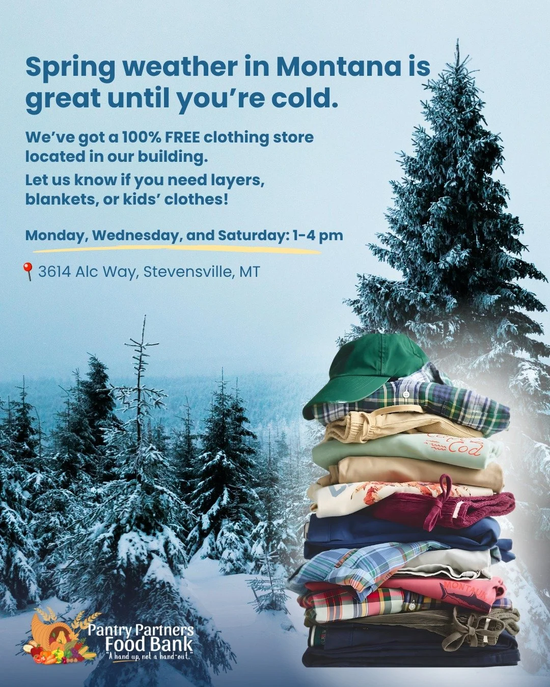 We all kind of laugh about the weather this time of year, but if you&rsquo;re living in your car, or the heat in your house is not great, or your kids outgrew their winter coats, and you thought you&rsquo;d be okay until fall&hellip;a morning like th