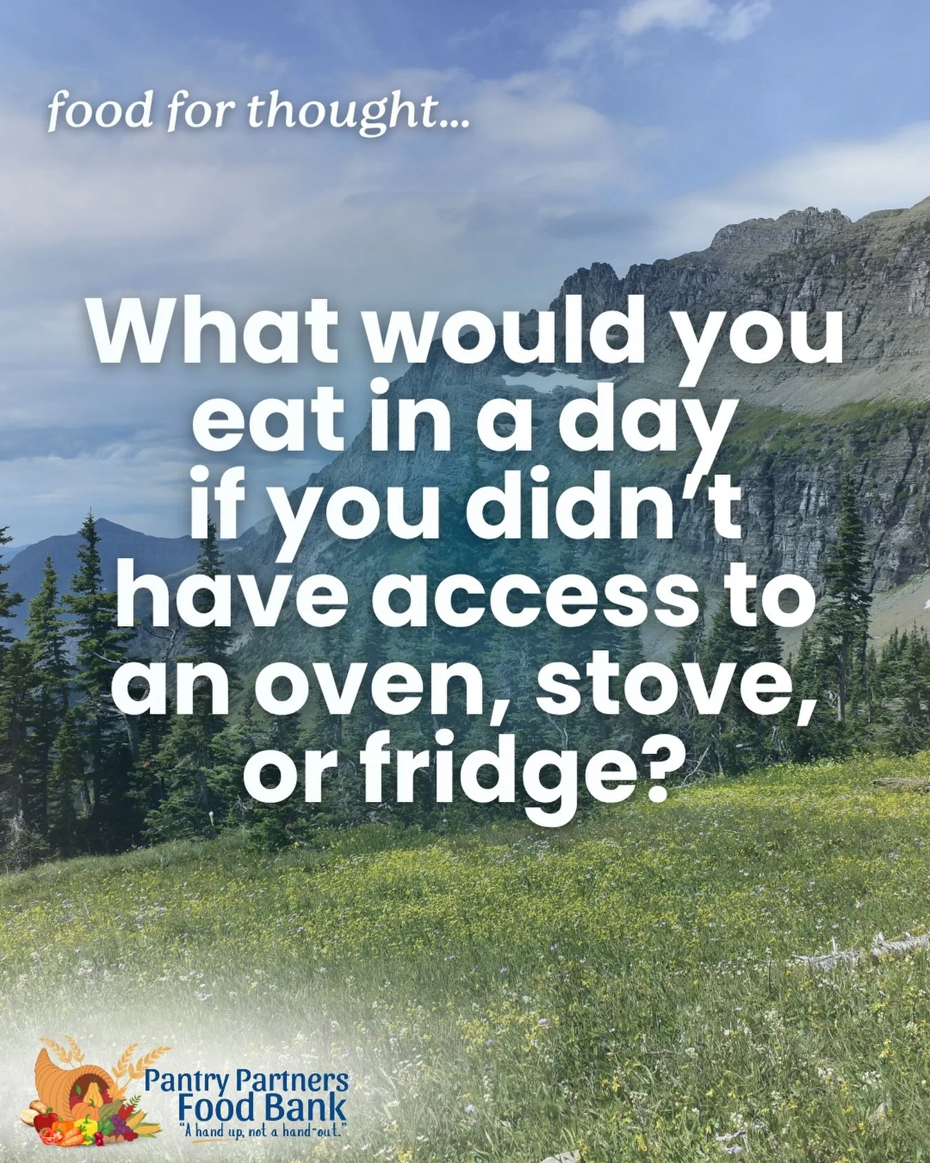 When most of us think about donating food, we picture someone taking groceries home and cooking dinner in their kitchen.

But if we really think about it, nobody has the same resources available to prepare food.

 

Some folks are staying in motels.
