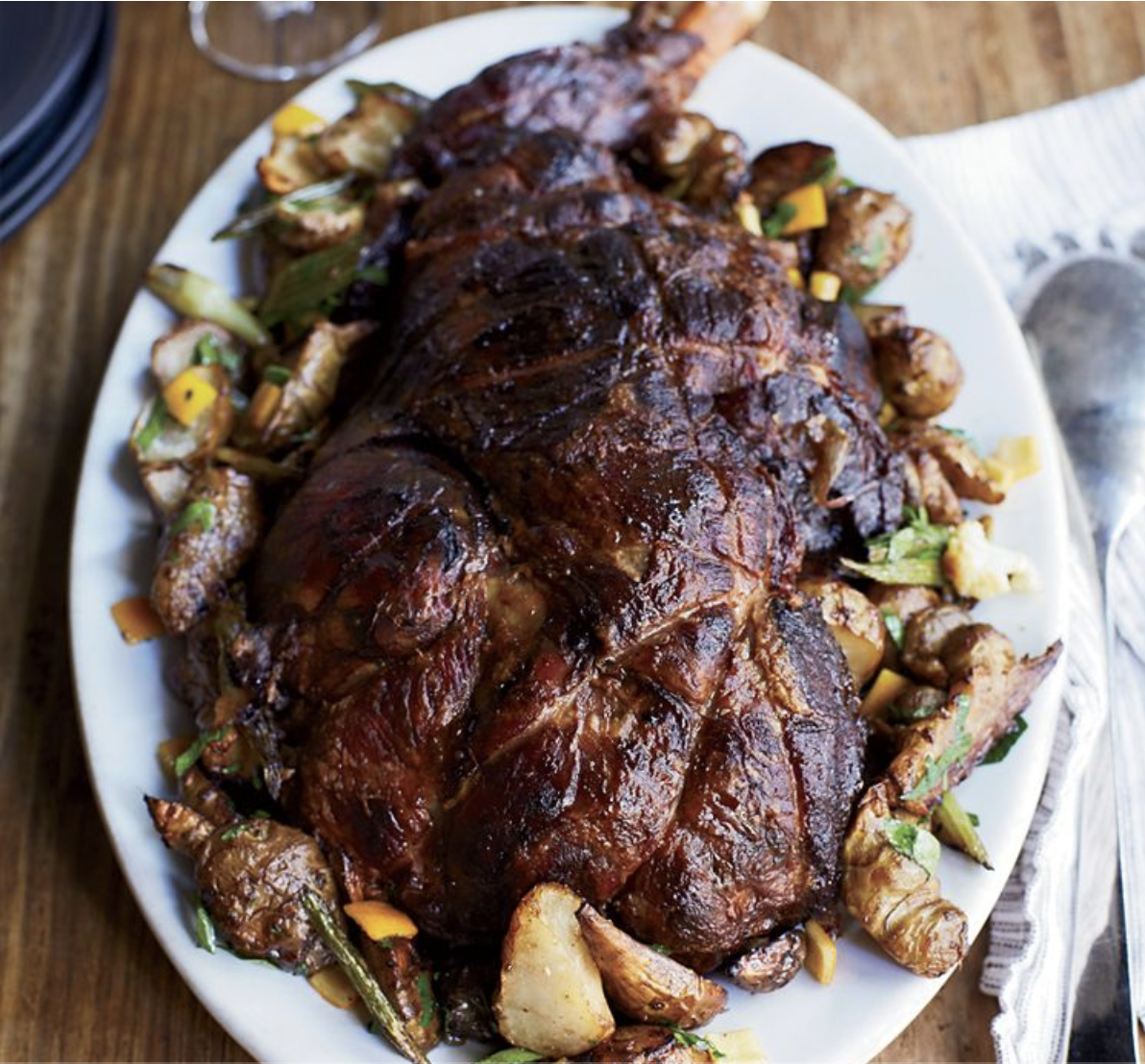 Braised Lamb with Herb-Scented Jus