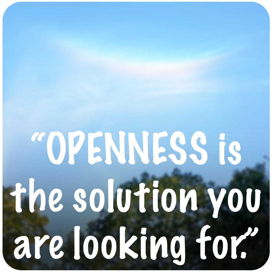 Openness is the Solution