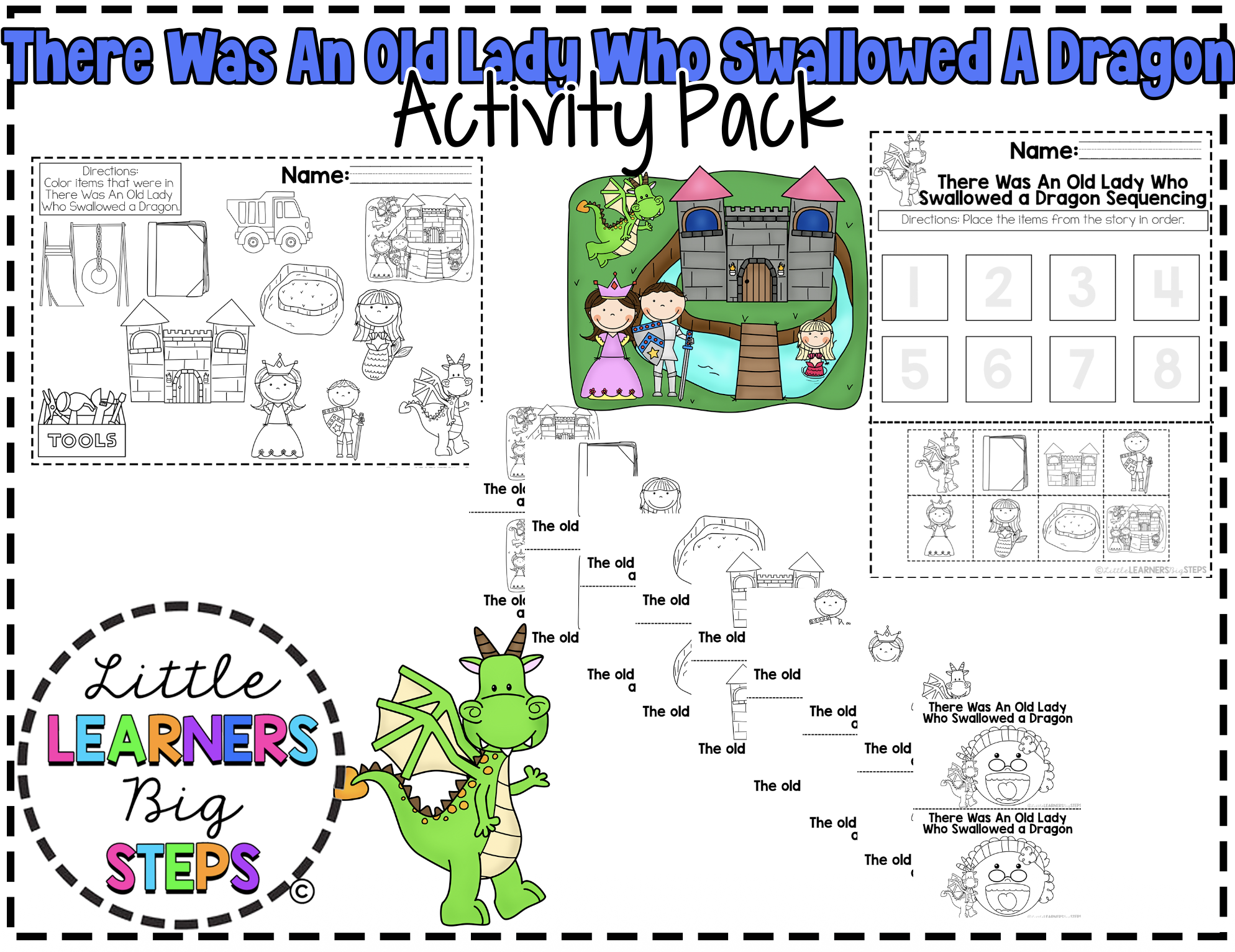 There Was An Old Lady Who Swallowed a Dragon Activity Pack