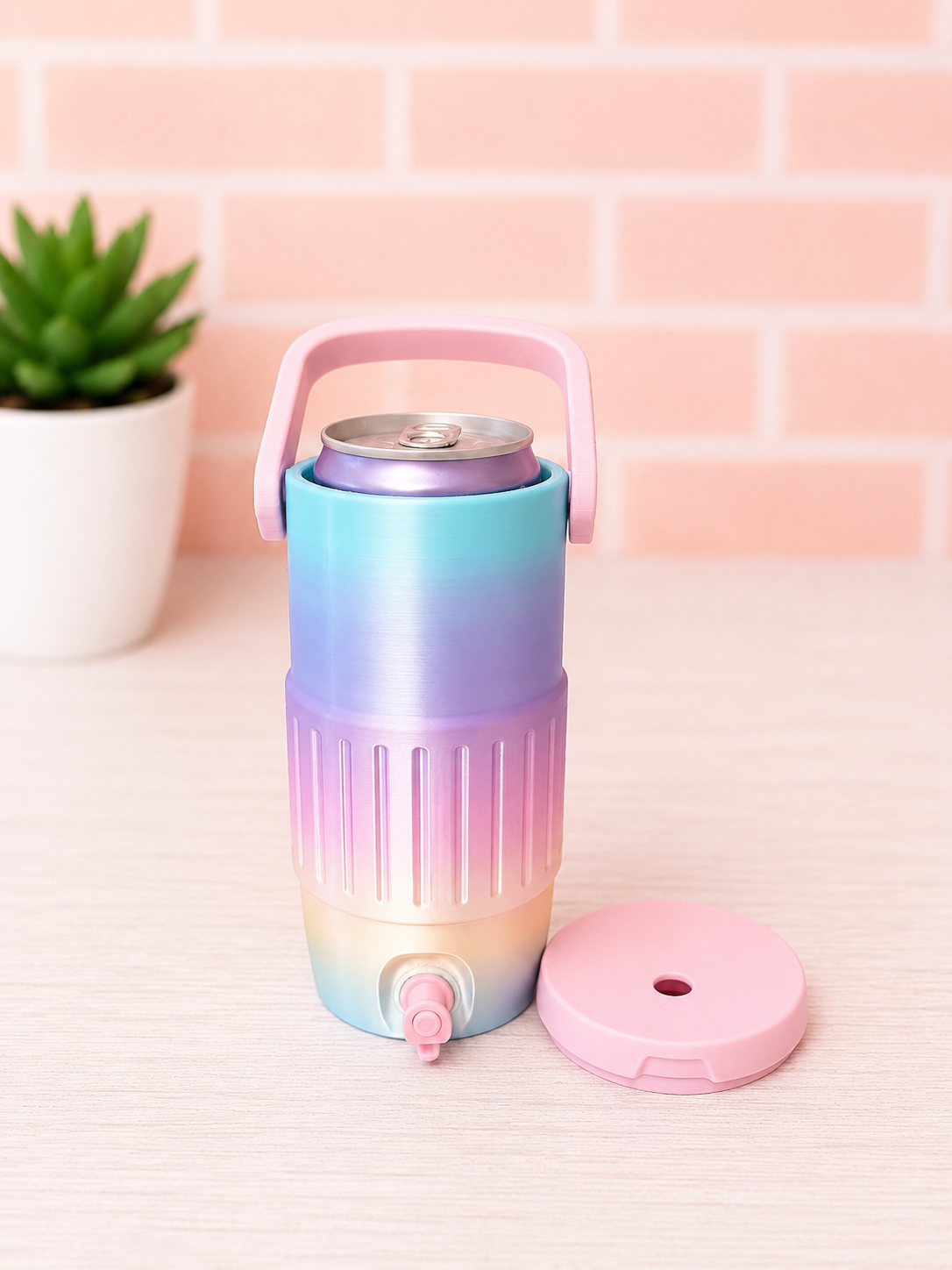 Rainbow Cooler Can Holder (12 oz Skinny)