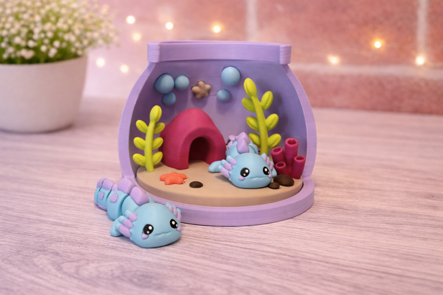 Axolotl Aquarium Play Set