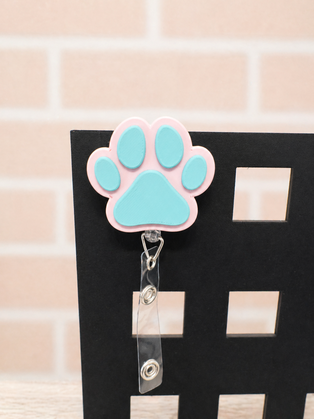 Paw Print Badge Reel