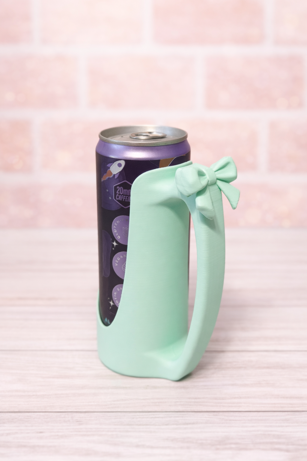 Bow Skinny Can Holder - Mint Green