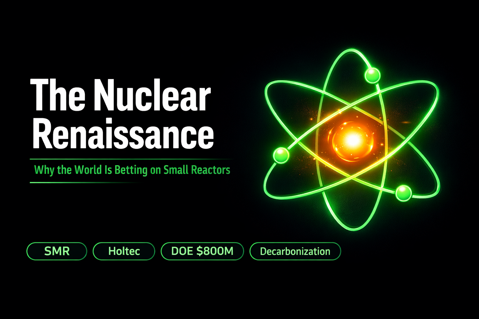 The Nuclear Renaissance — Why the World Is Betting on Small Reactors