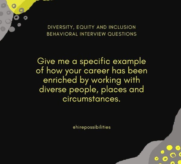 DEI Interview Question