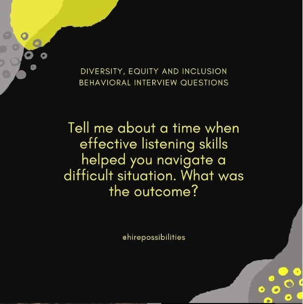 Diversity, Equity, Inclusion and Listening Skills