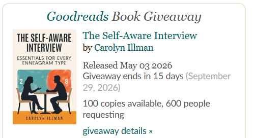 The Self-Aware Interview Goodreads Giveaway