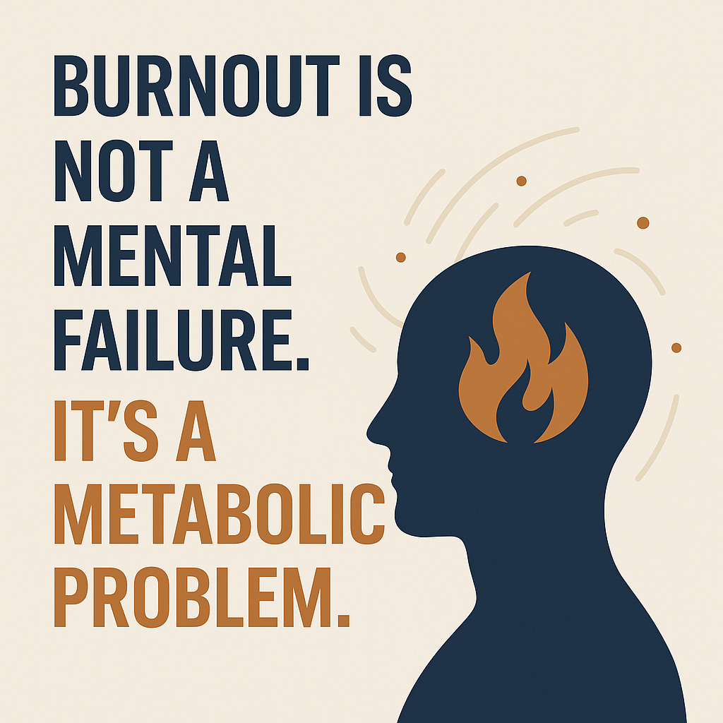 Burnout Is Not a Mental Failure. It’s a Metabolic Problem