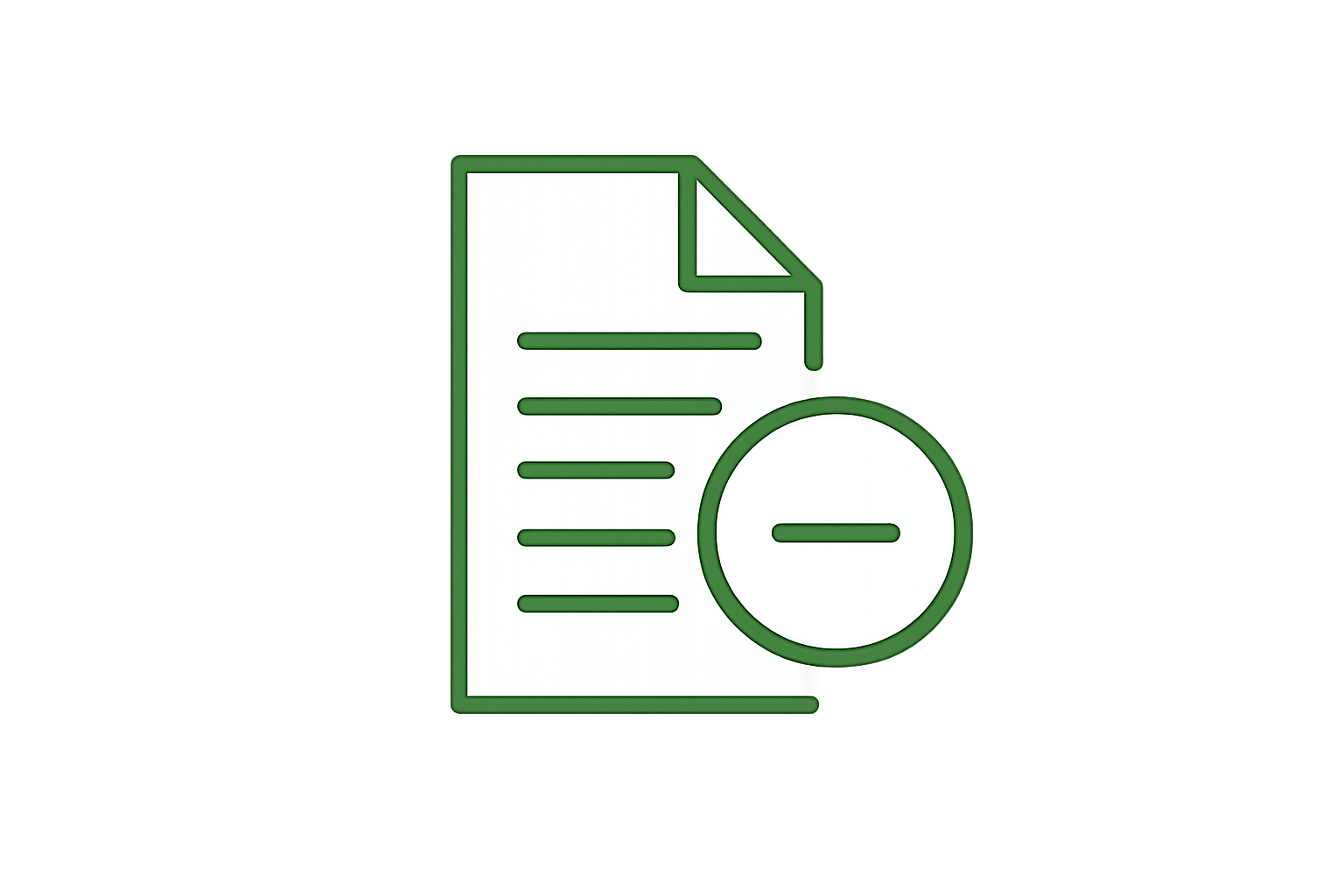 Document with magnifying glass indicating focus on text or data analysis