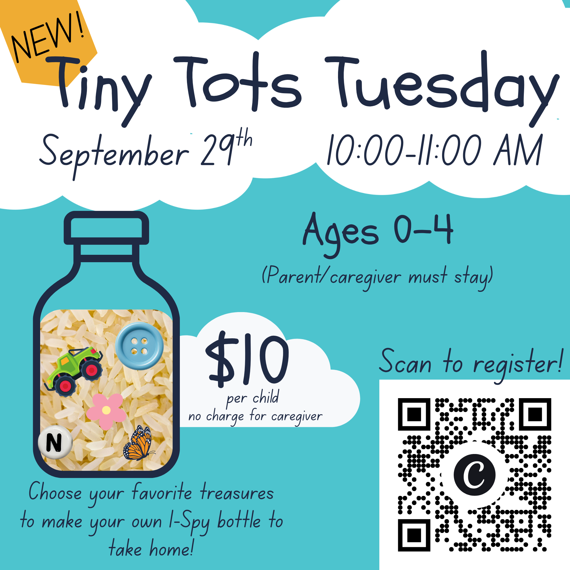 Tiny Tots Tuesday - 9/29 I-Spy Bottles