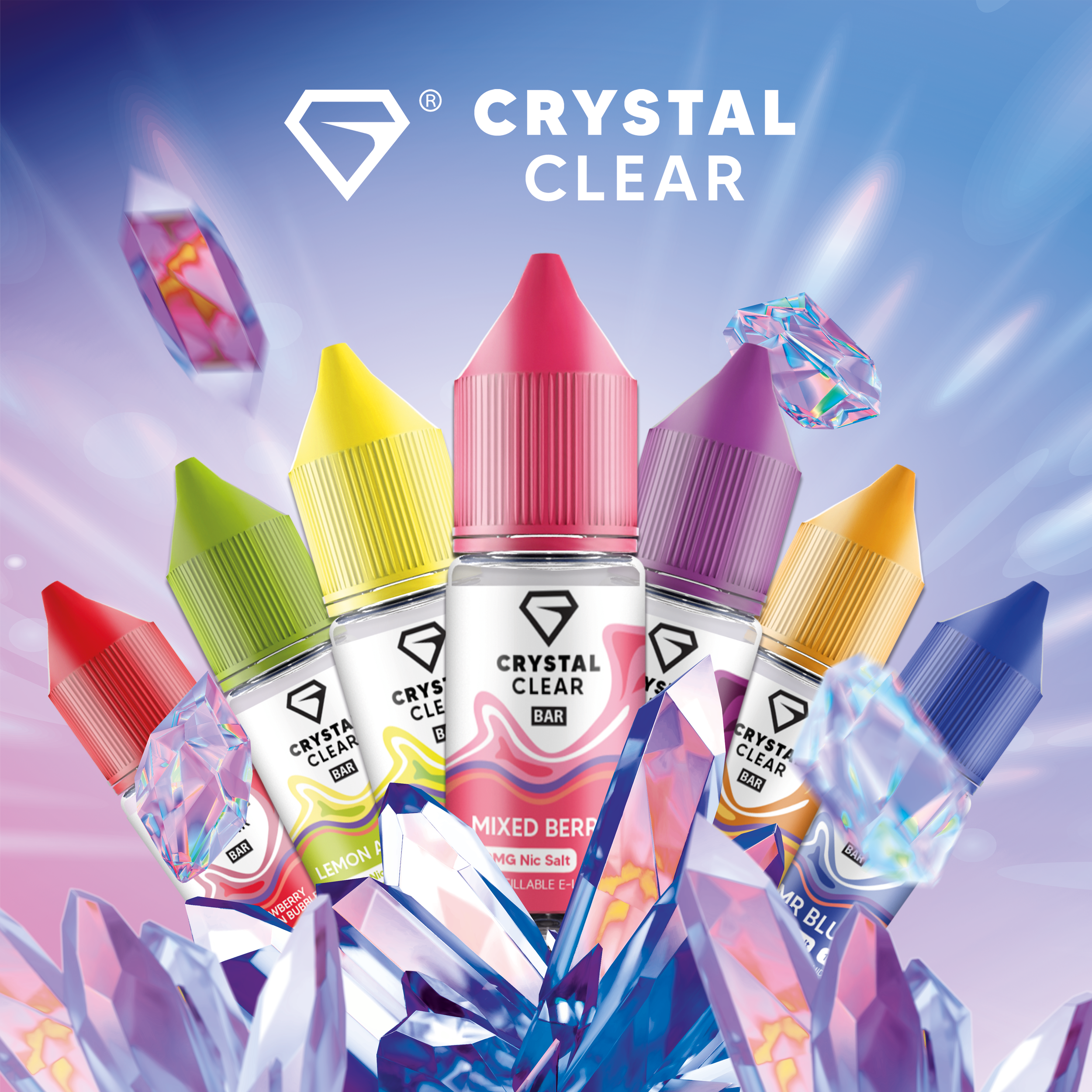 CRYSTAL CLEAR NIC SALTS BOX OF 10