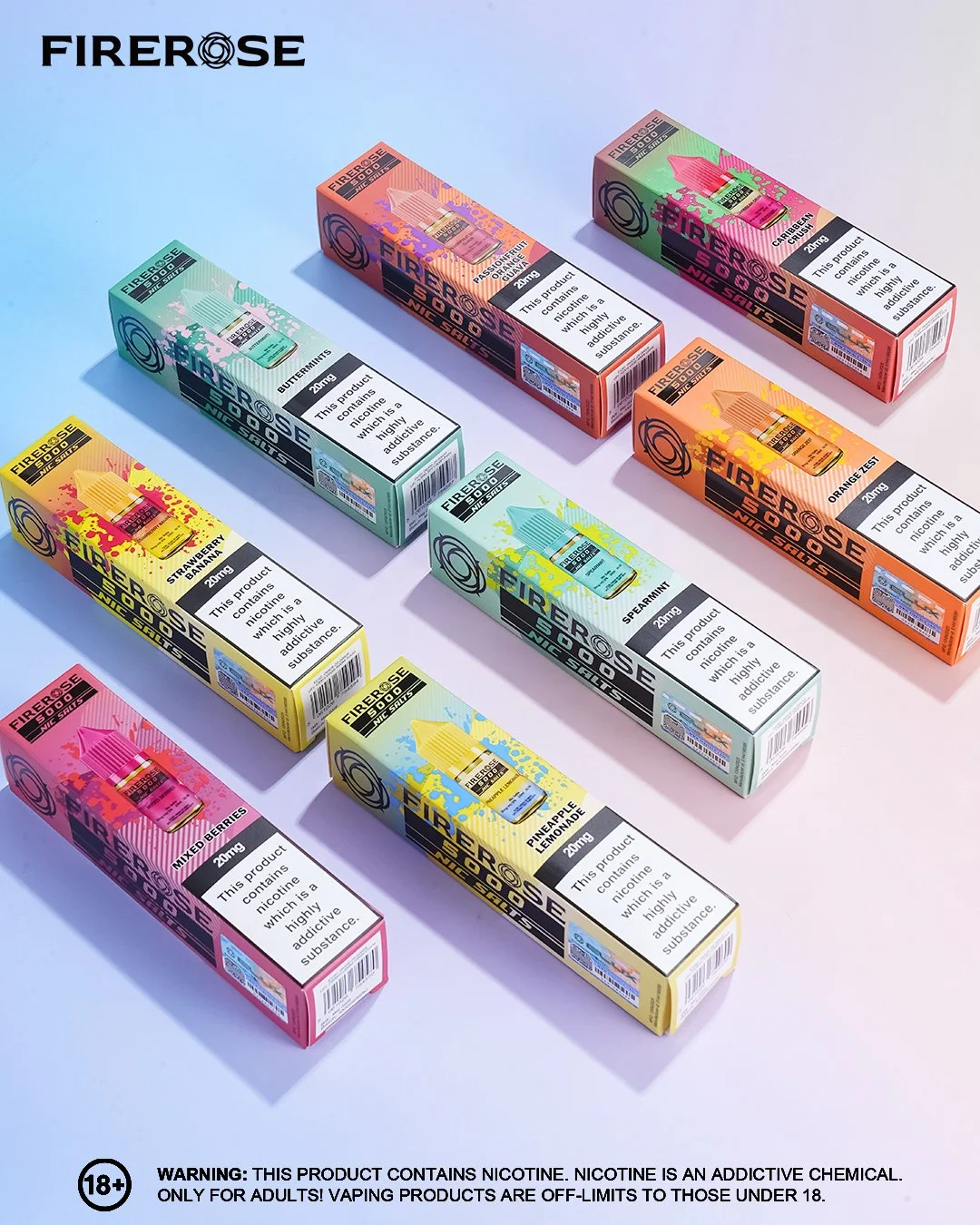 FIREROSE NIC SALT BOX OF 10