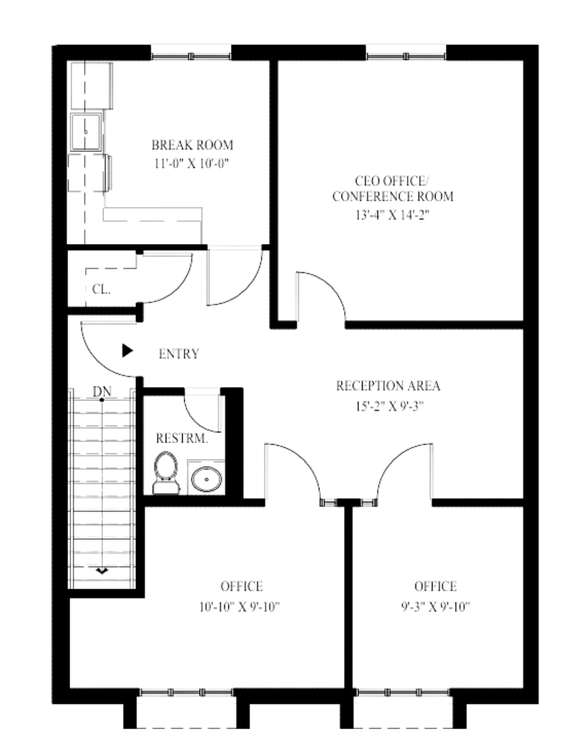 Existing Conditions 2D Floor Plan
