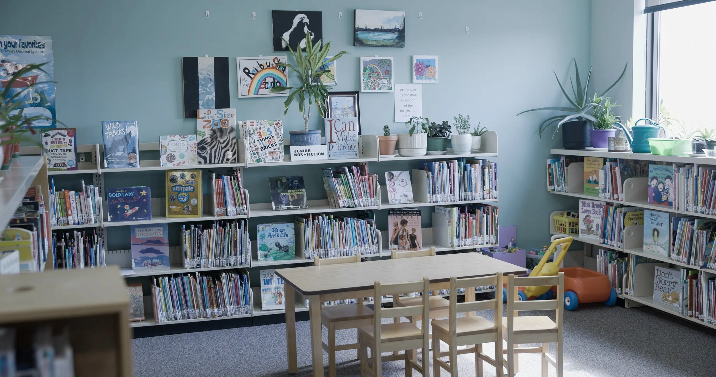 Interior of a public library
