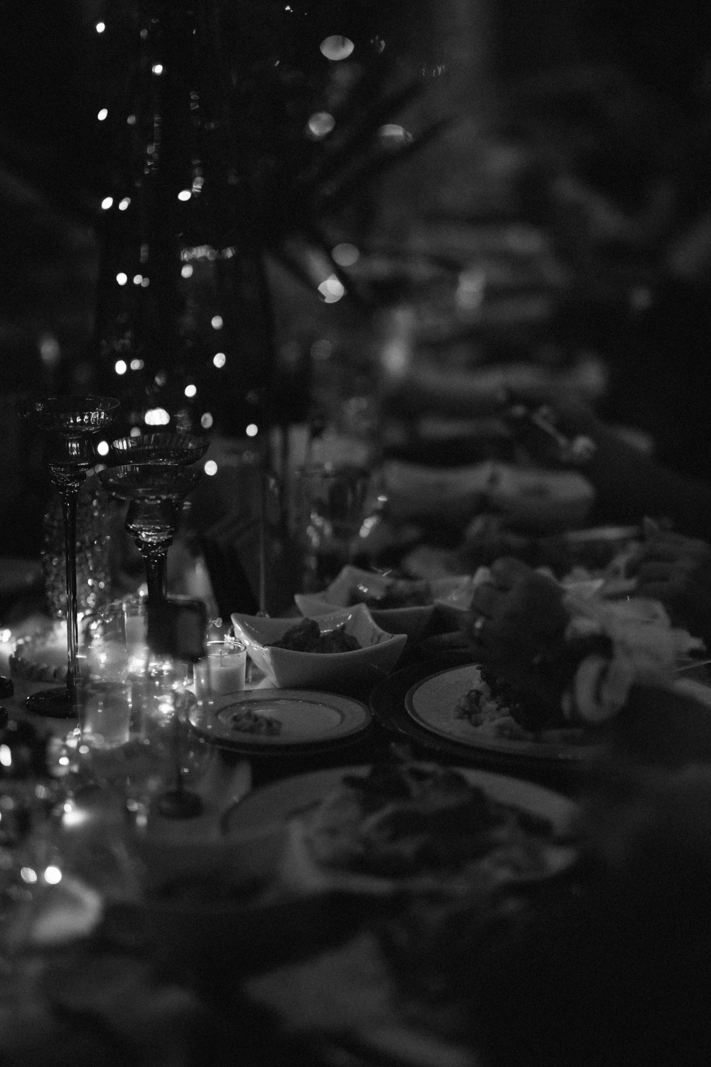 Sparkler exit moment with guests celebrating during nighttime South Florida wedding reception