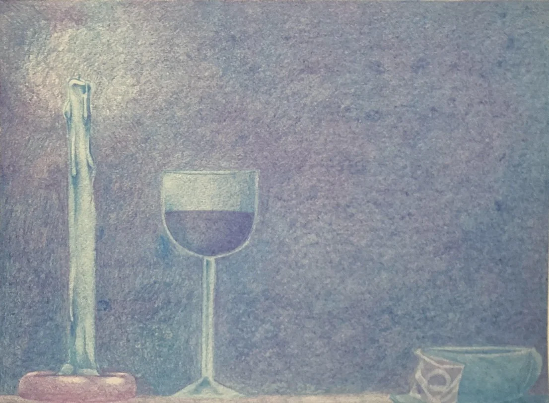 Cool, Cozy Colored Pencil Pieces