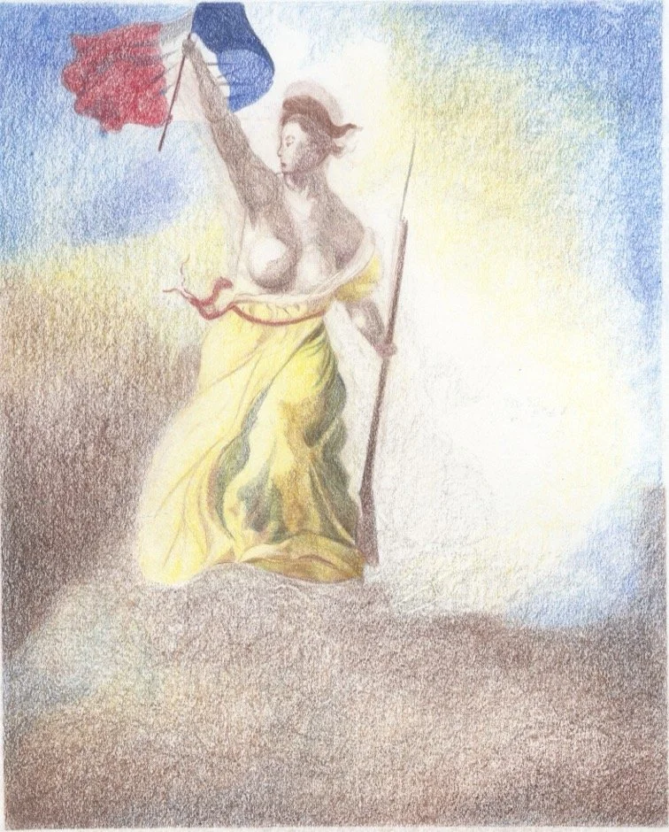 colored pencil, 9x12 inches
