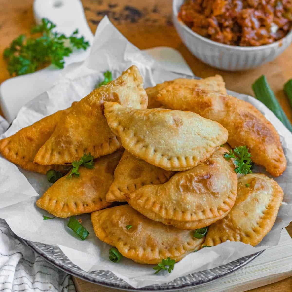 Empanadas de Molida / Ground Beef and Cheese in a crispy dough shell