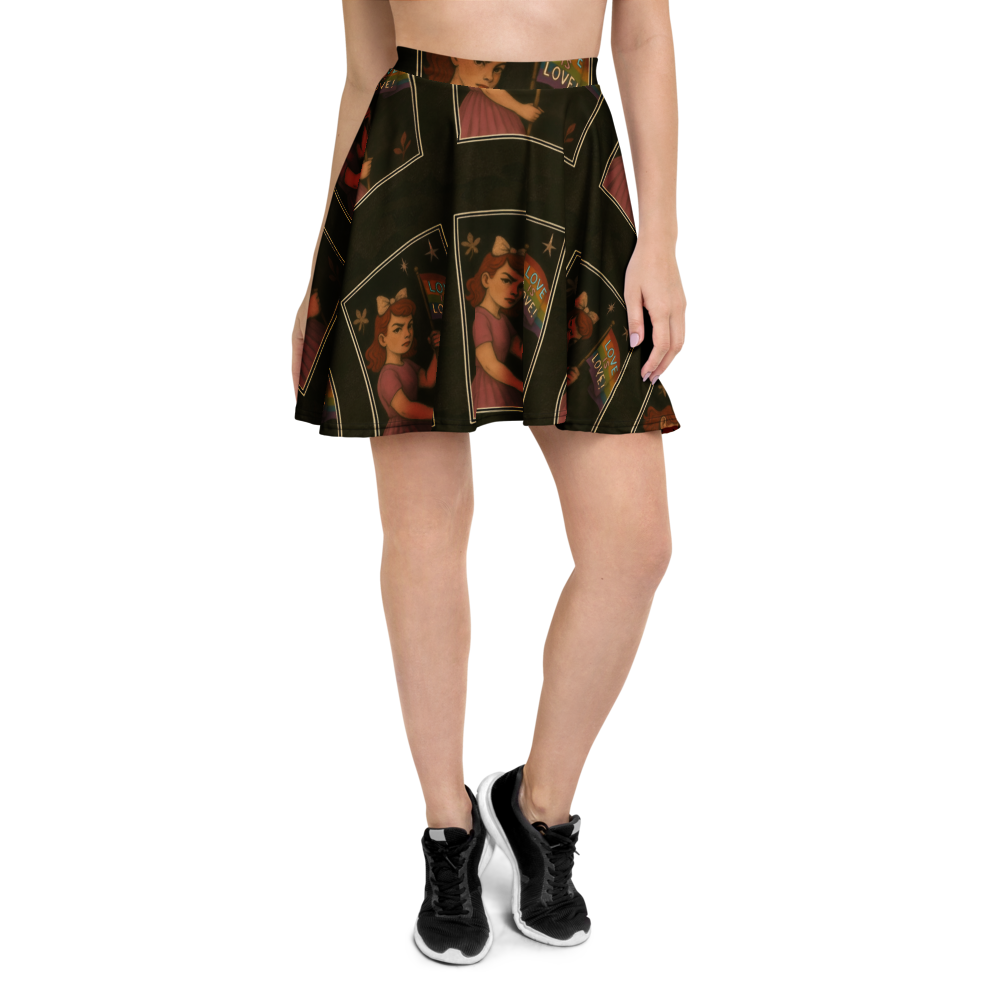 LOVE IS LOVE! Skater Skirt