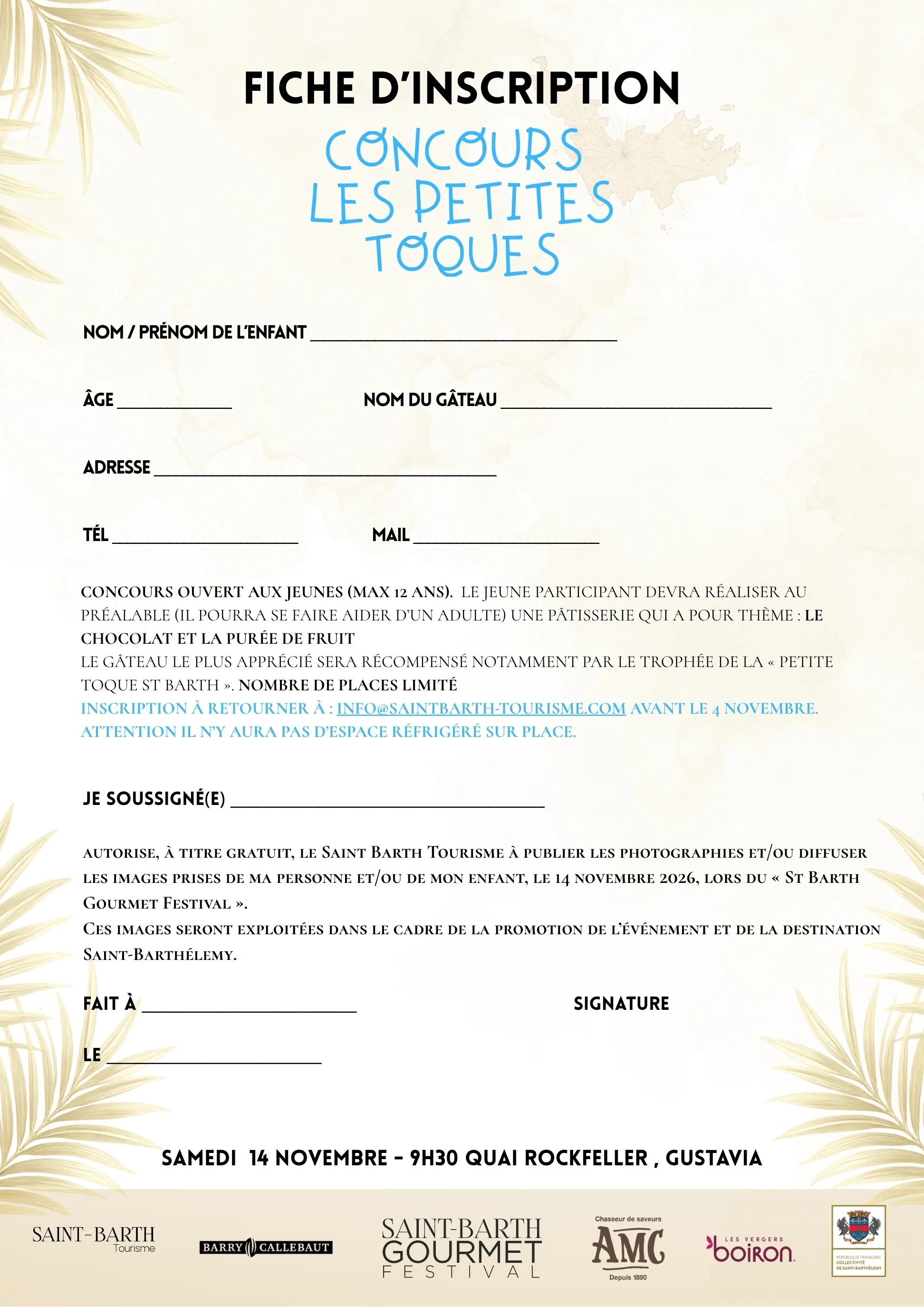 Registration form