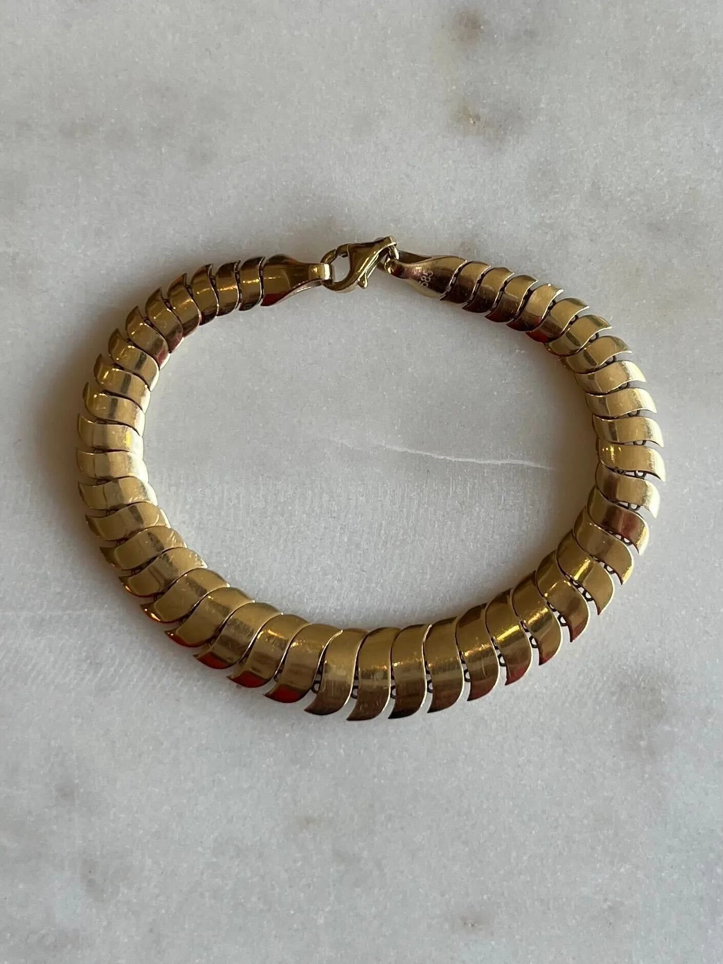 Gold &amp; silver now in the shop!
- Kinn 14k Bold Cobra chain bracelet
- Kinn 14k Carter herringbone necklace
- Vintage 14k half hoop earrings
- Simon Miller x Rebecca Pinto ARP organic oval earrings
- Seb Brown faceted sterling ring sz 5.5
- Vintag