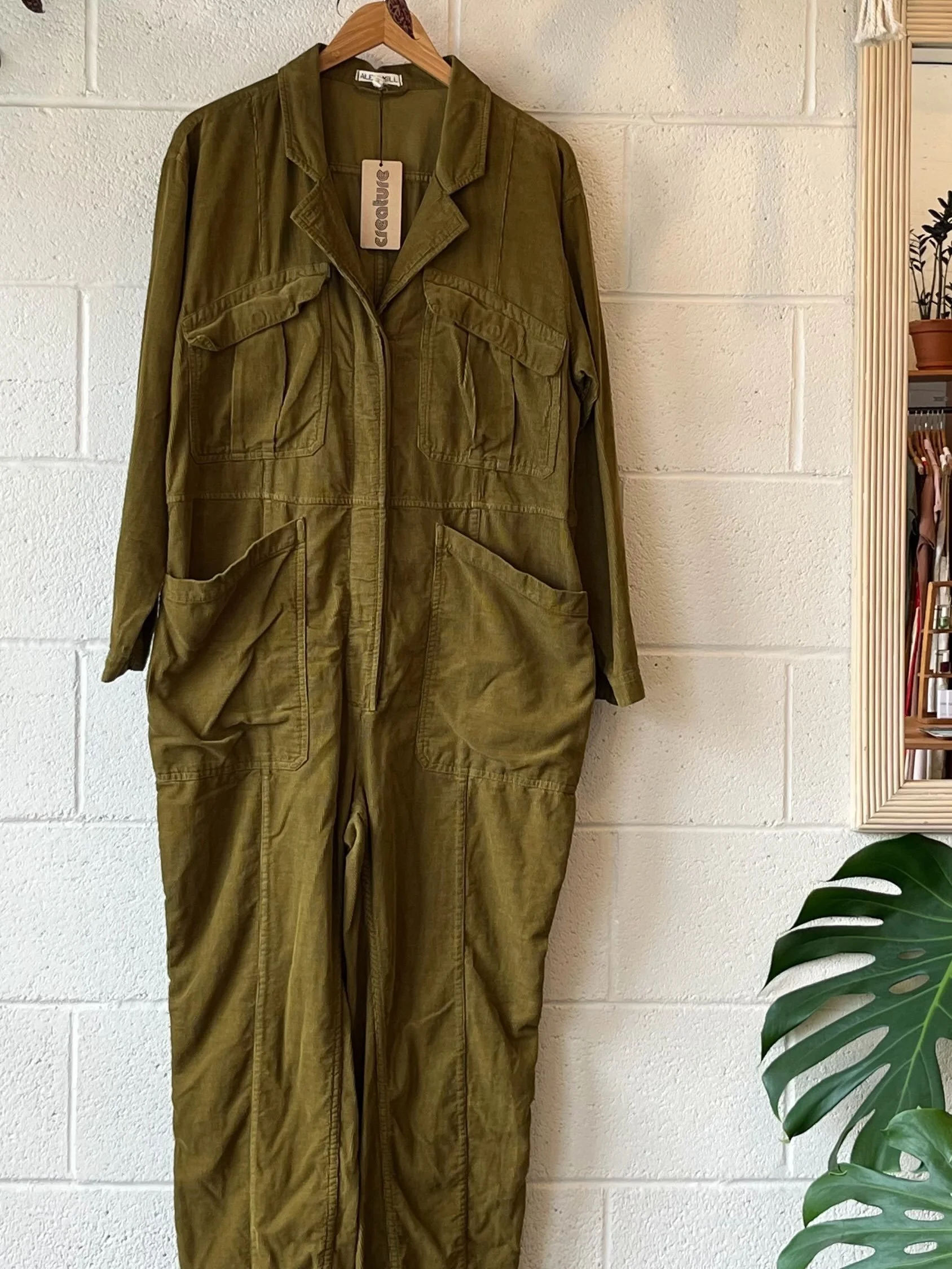 Cozy Fall jumpsuits &amp; dresses, now in the shop!
- Alex Mill long sleeve corduroy Expedition jumpsuit sz XXL
- Happy French Gang short sleeve button front jumpsuit sz S/M
- Ace &amp; Jog plaid long sleeve maxi dress sz M
- Toast button front linen