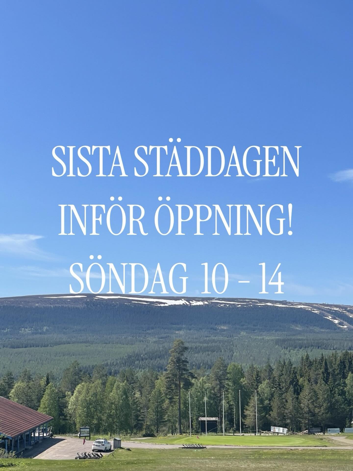 🧹 SISTA ST&Auml;DDAGEN INF&Ouml;R &Ouml;PPNING! ⛳

Nu p&aring; s&ouml;ndag kl. 10.00&ndash;14.00 samlas vi f&ouml;r sista rycket innan s&auml;songs&ouml;ppningen.

Alla insatser &auml;r v&auml;rdefulla &ndash; oavsett om du kan hj&auml;lpa till en t