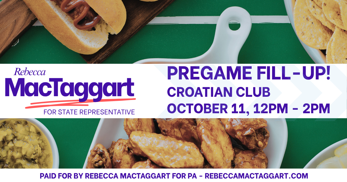 Pregame Fill Up Lunch at the Croatian Club in Donora