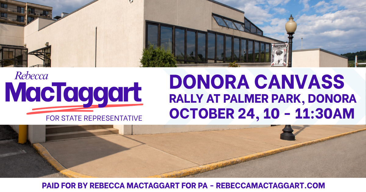 Canvassing Drive in Donora