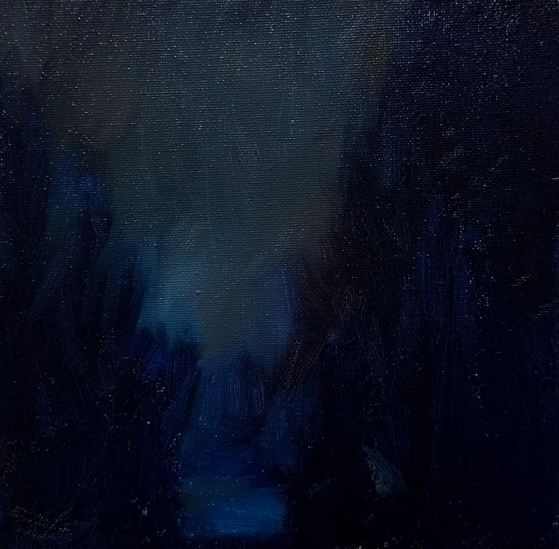 Nighttime Thunderstorm,
10 x 10 in,
Oil on canvas, 
2026
