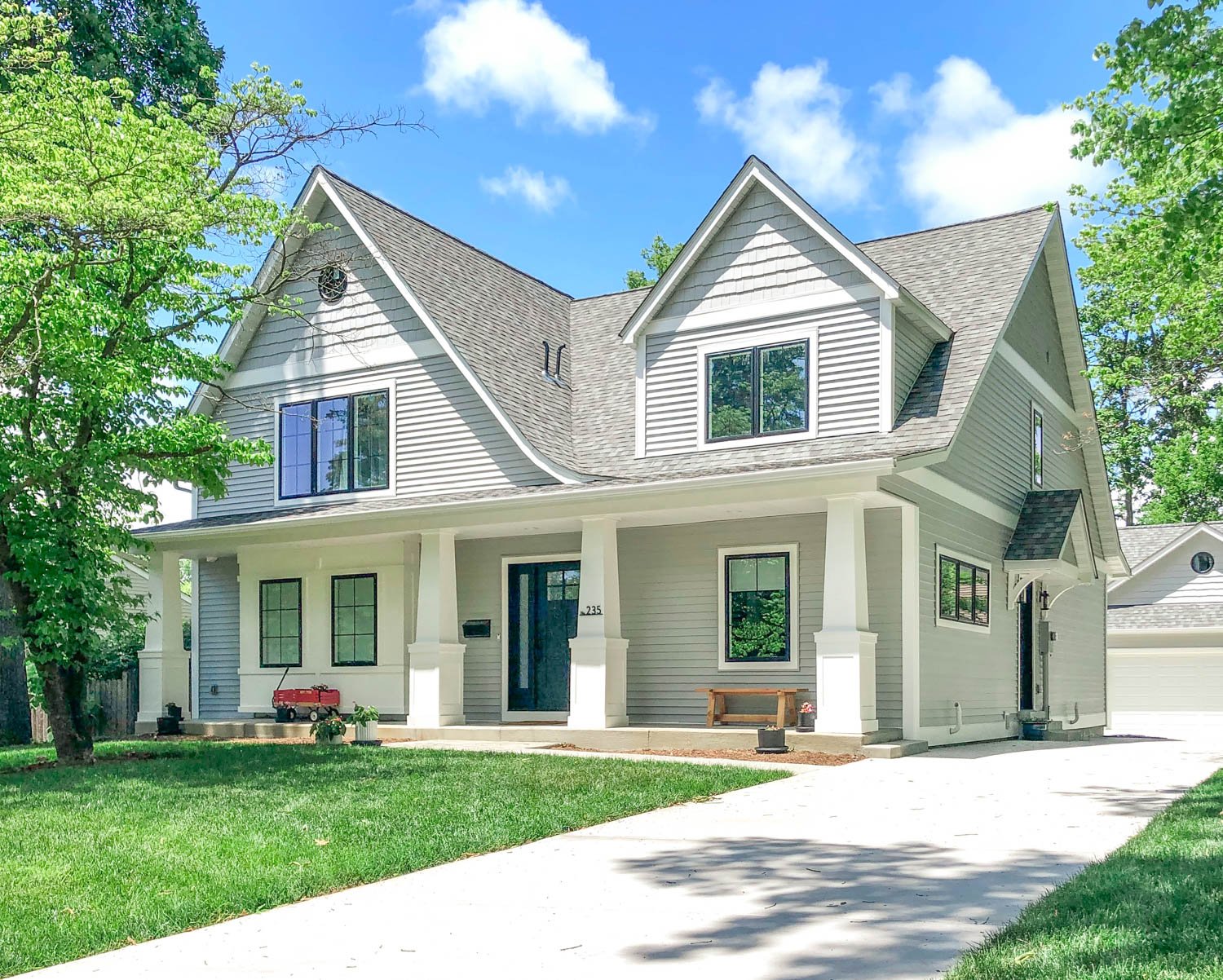 modern home with a classic design