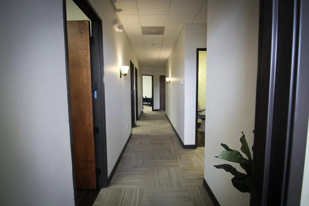 Hallway to treatment rooms