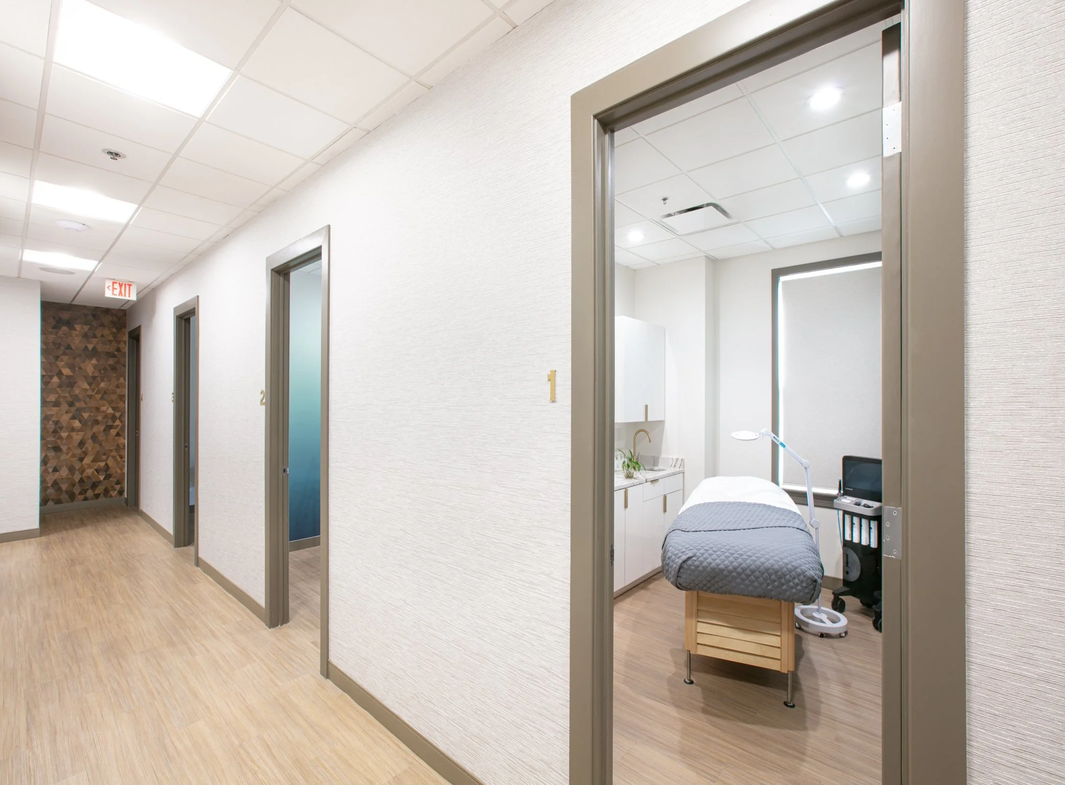 Hallway to treatment rooms