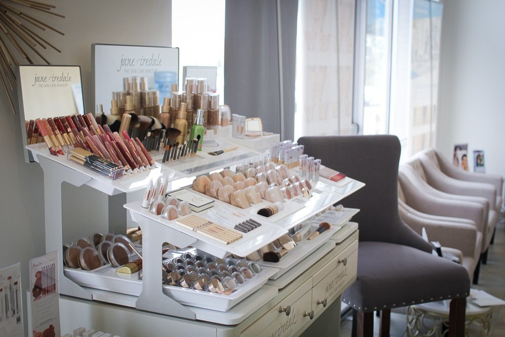 Retail display near the waiting area