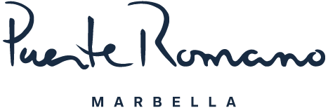 Logotipo del Puente Romano Marbella con firma y texto
