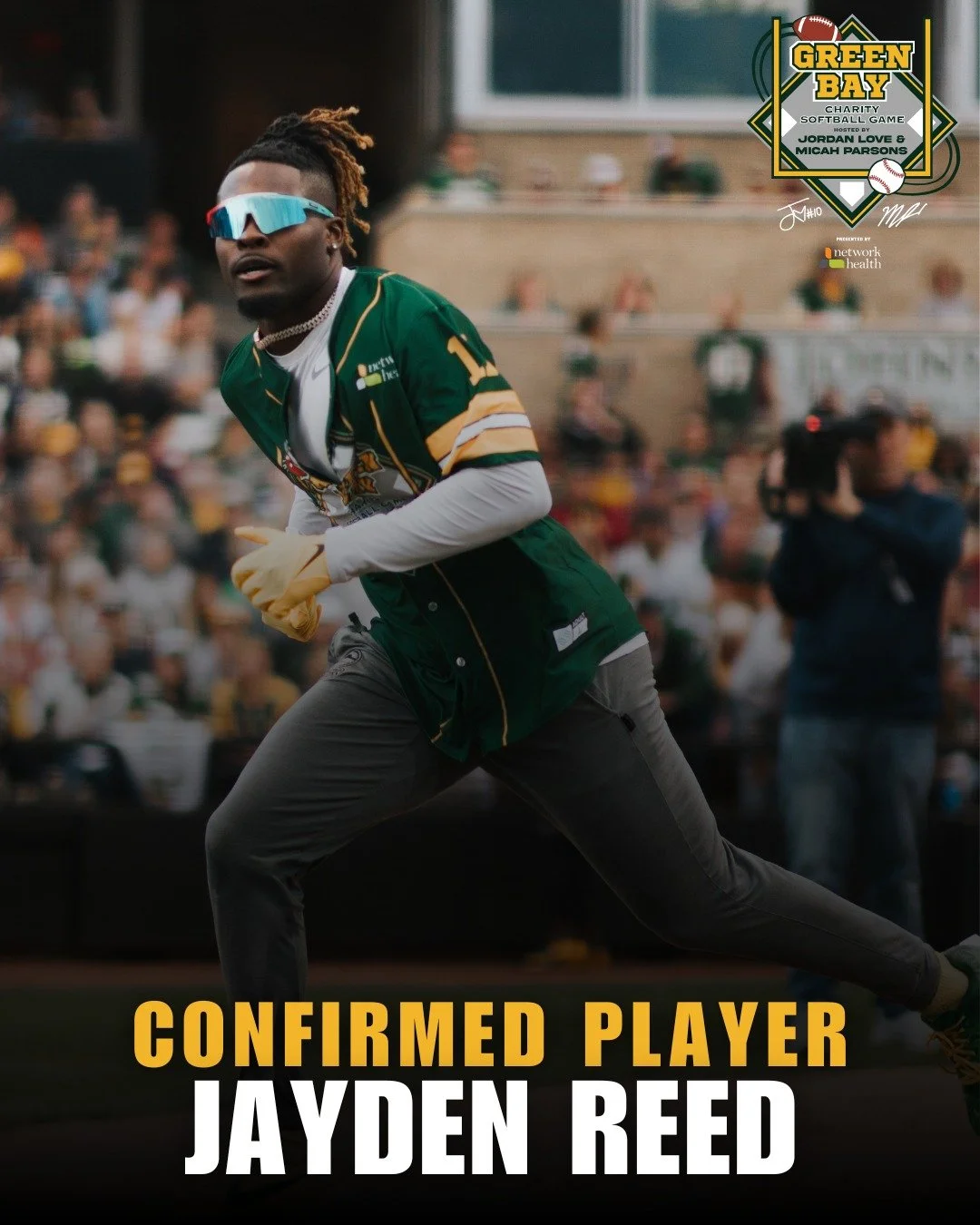Roster update: WR1 is taking the field. 🥎

Jayden Reed is officially locked in for June 5th. Tag a fan who needs to see this below. 👇

🔗 Tickets available at the link in our bio.