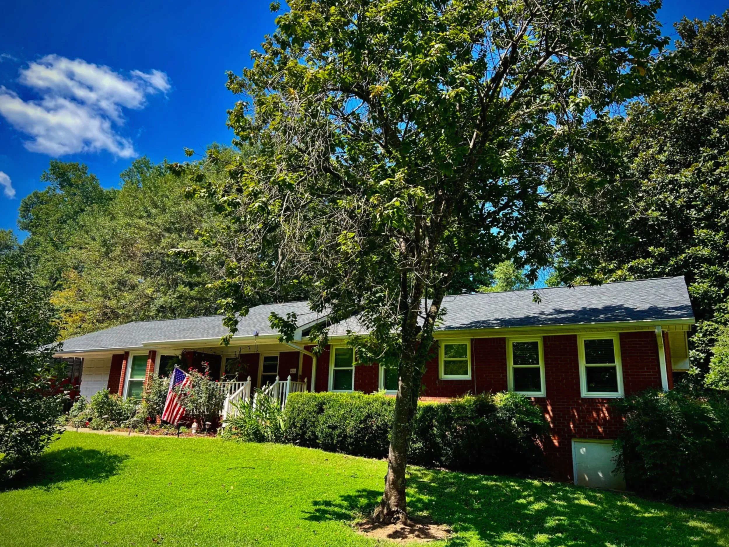 GAF HDZ Charcoal, Mableton, Georgia. Roofing, Architectural shingles. drip edge, ice and water shield