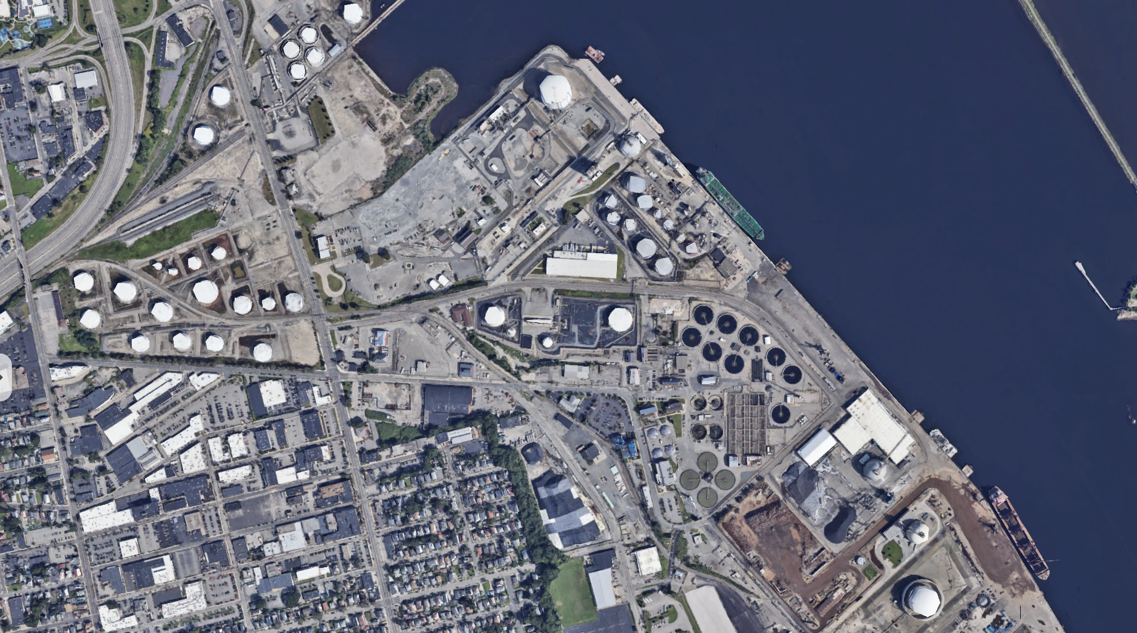 aerial view of the Port of Providence