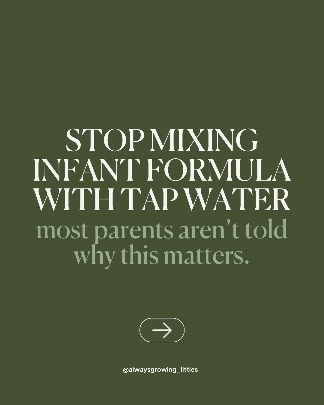 We&rsquo;re told formula is the focus. We&rsquo;re told ingredients matter. But no one really talks about what you&rsquo;re mixing it with 👀

Tap water isn&rsquo;t just &ldquo;water&rdquo;

Depending on where you live, it can contain fluoride, chlor