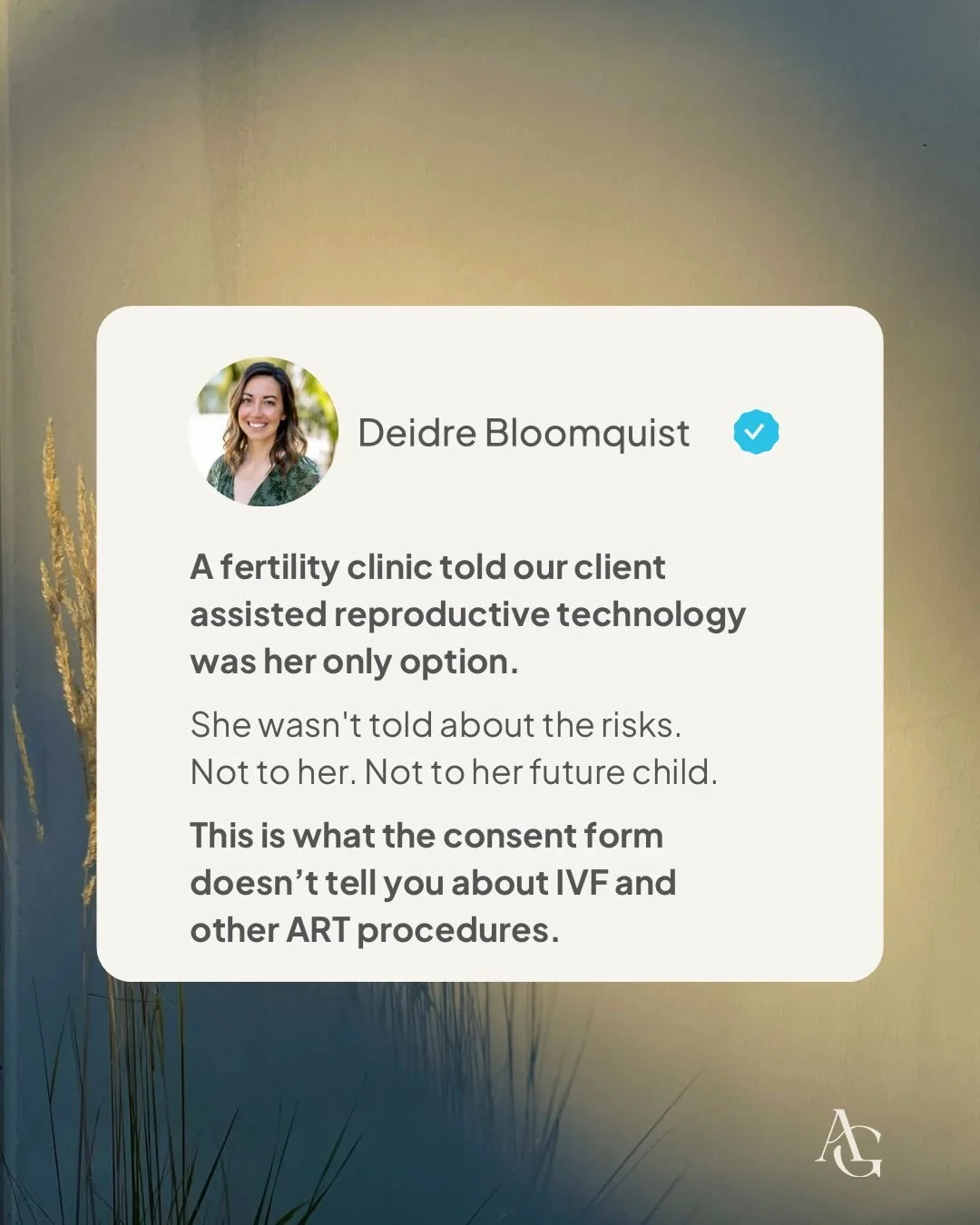 This one is going to get some pushback and I&rsquo;m prepared for that

When I first heard Jennifer Lahl speak about this on another podcast, I was floored. Here I am someone who works in the fertility space every single day, helping couples conceive